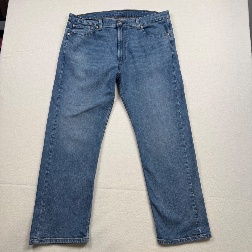 Levi's 505 Regular Fit Stretch Denim Classic Jeans Medium Wash Everyday 40x30